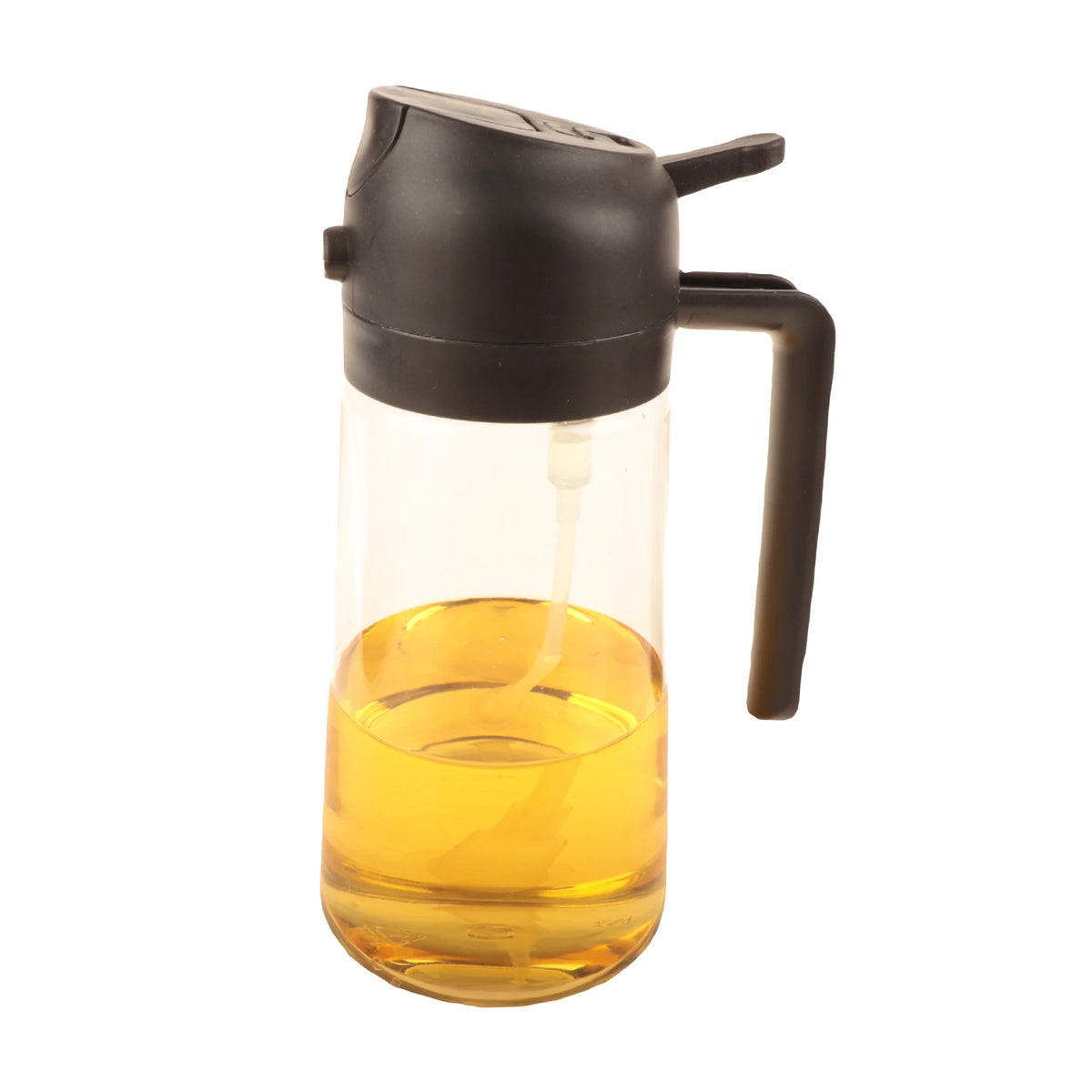 Glass Oil Dispenser Bottle – 2-in-1 Spray and Pour for Kitchen Cooking