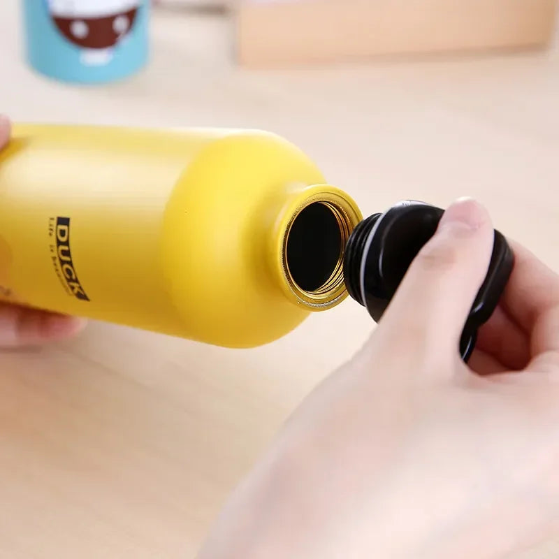 Insulated Stainless Steel Cartoon Mug – Kids Water Bottle for School Sports