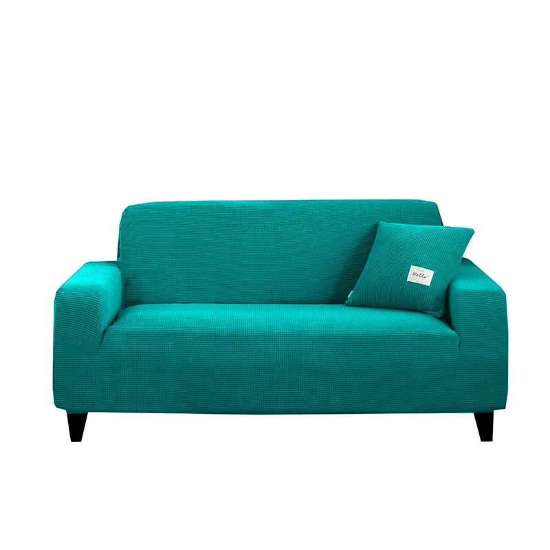 Jacquard Stretch Sofa Cover – Elastic Slipcover for L Shape and Standard Couches