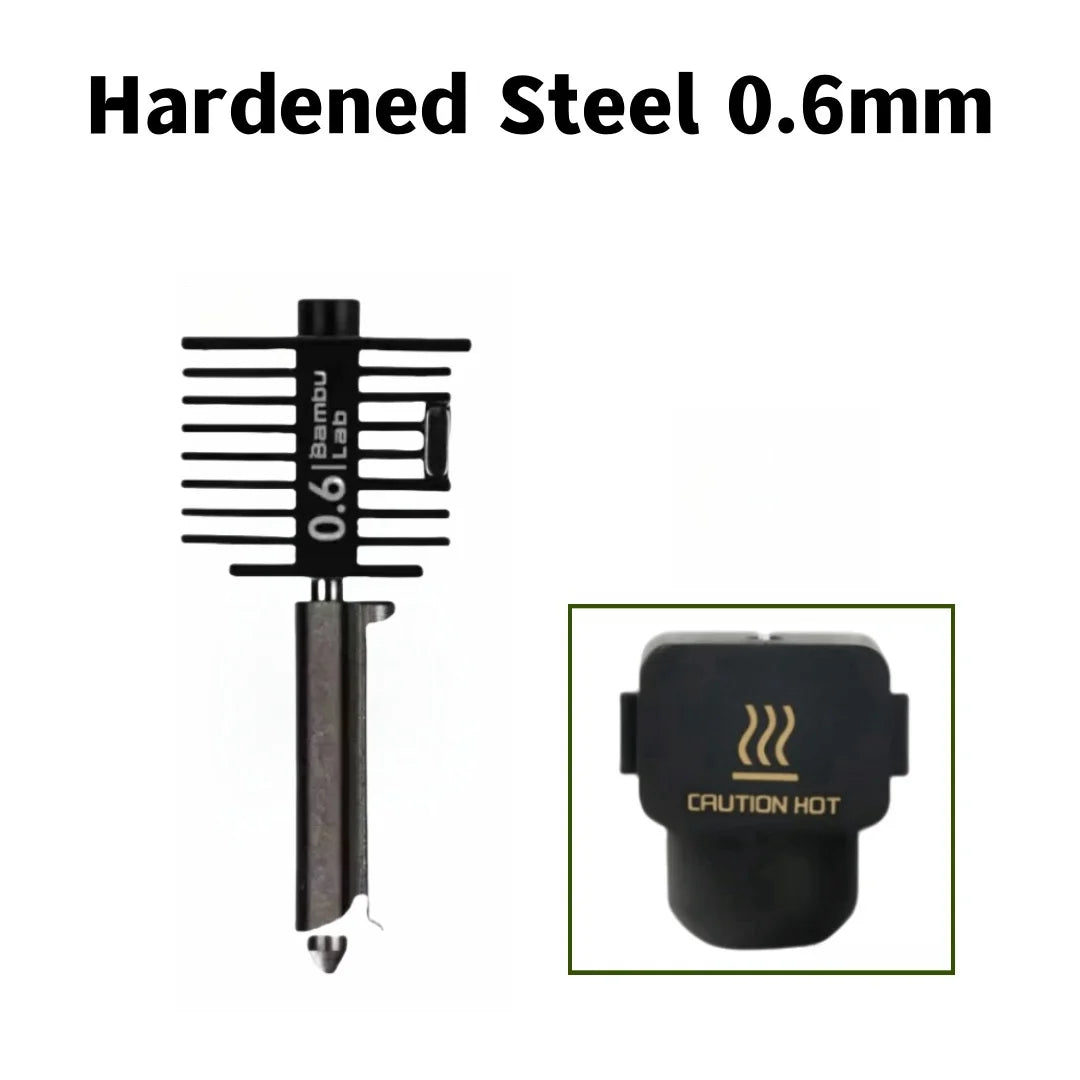 Hardened Steel Hotend Kit – High Speed 3D Printer Nozzle for Bambu Lab A1