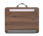 Portable Wooden Laptop Bed Desk – 15 Inch Lap Tray with Cushion for Study