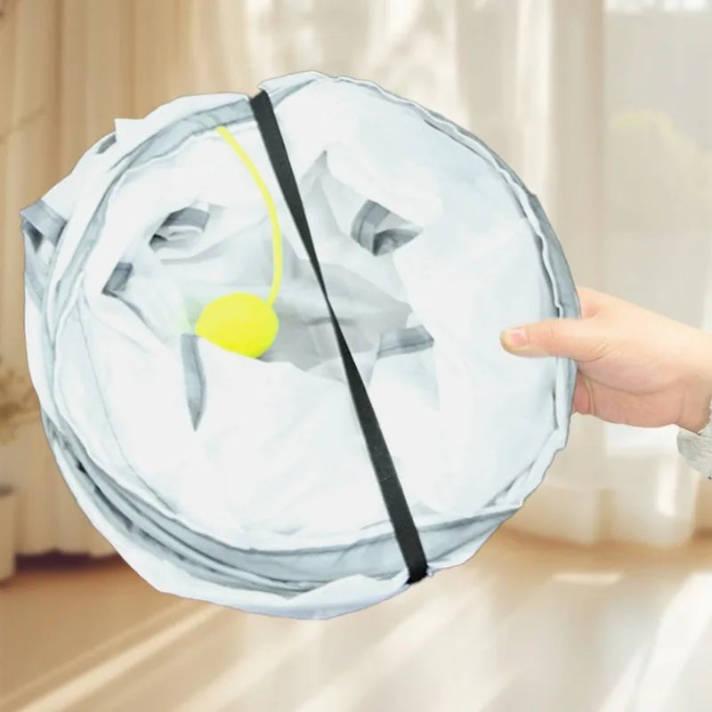 Collapsible Cat Tunnel – Interactive Play Tube for Indoor Pet Exercise