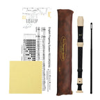 8-Hole Baroque Bass Recorder – Detachable Woodwind for Music Students