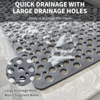 Anti Mould Rubber Bath Mat – Non Slip Shower Accessory for Bathroom Safety