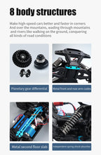 4WD Off-Road RC Monster Truck – 50km/h Remote Control for Adults and Kids