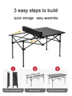 Aluminum Folding Camping Table – Lightweight Portable Desk for Picnics