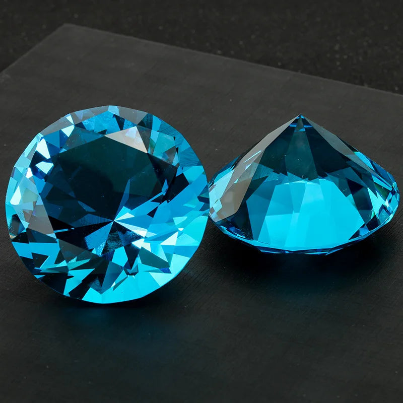 Crystal Diamond Paperweight – Giant Cut Glass Gem for Office Decor Gifts
