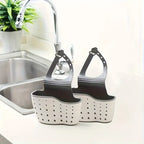 Adjustable Rubber Sink Caddy – Hanging Faucet Basket for Kitchen Organization