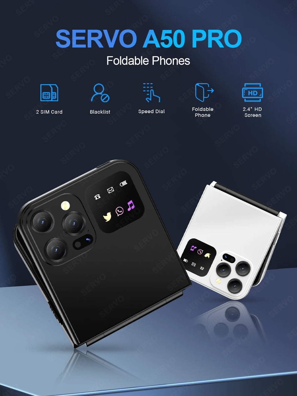 Flip Mobile Phone – Dual SIM with Call Recording for Seniors