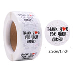 Decorative Thank You Sealing Stickers for Party Gift Labels and Scrapbooking