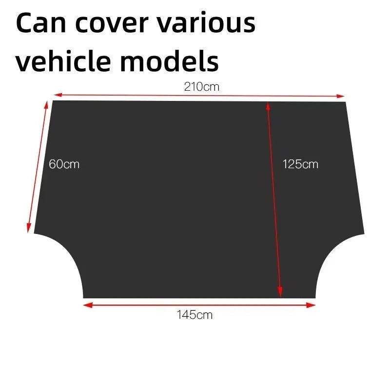 Magnetic Windshield Snow Cover – Waterproof Sun Shade for Winter Car Protection