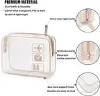 Transparent PVC Travel Toiletry Bag – Waterproof Cosmetic Organizer for Packing