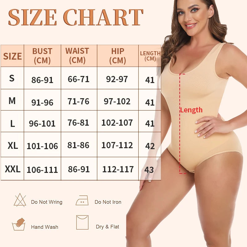 Tummy Control Shapewear Bodysuit – Invisible Slimming Underwear for Daily Wear