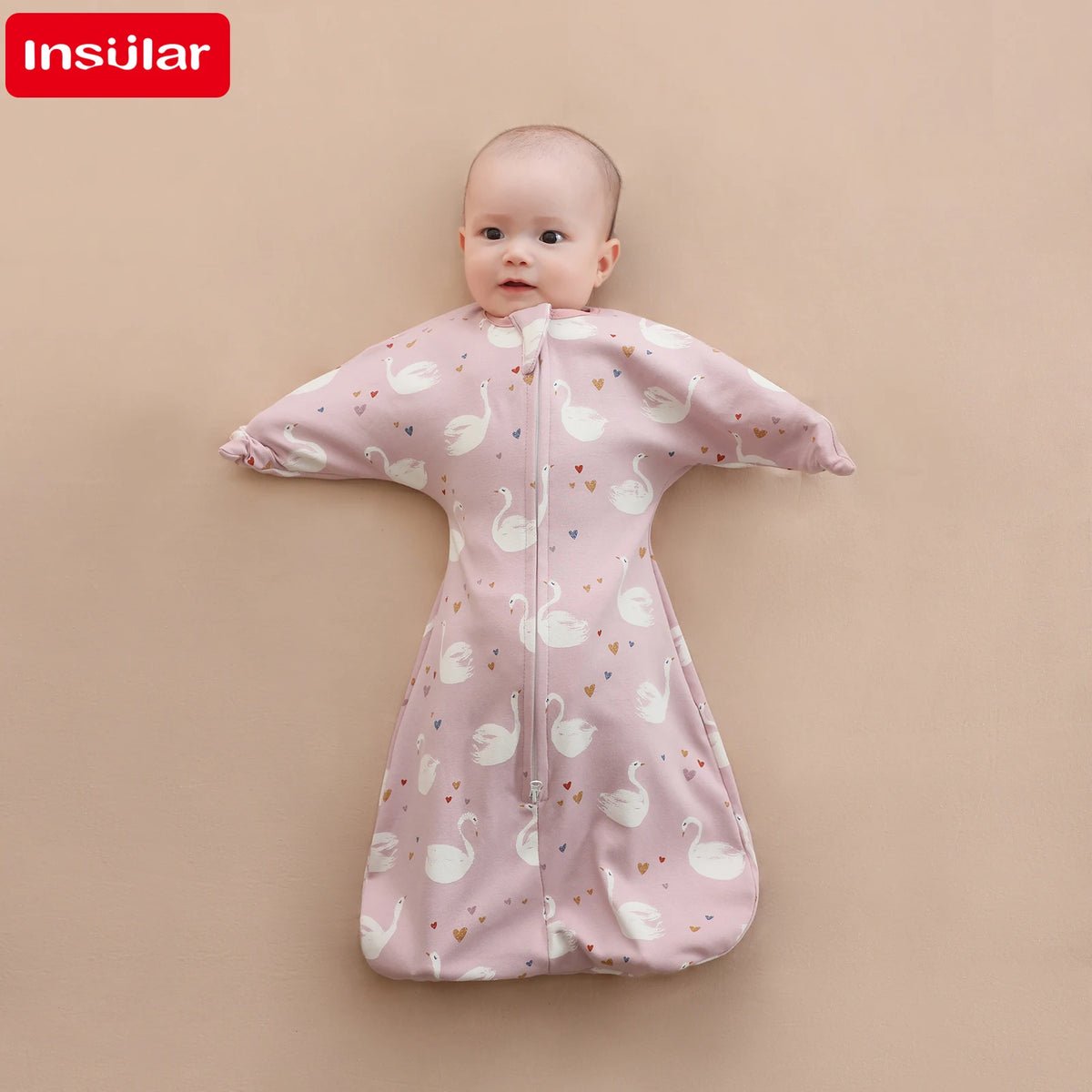 Cotton Baby Sleeping Bag – Anti-Shock Swaddle for Newborn Sleep