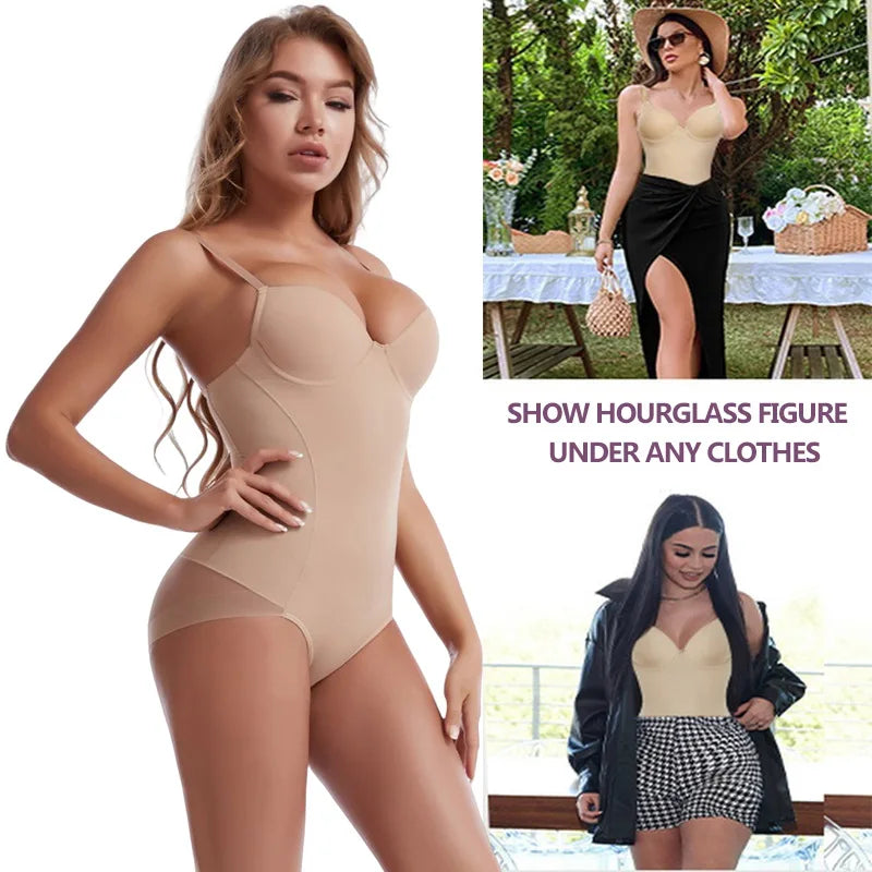Slimming Shapewear Bodysuit – Tummy Control Underwire for Women Body Shaping