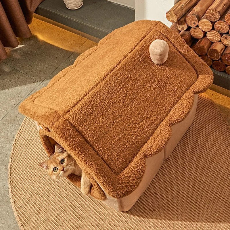 Foldable Pet House – Removable Washable Bed for Small to Large Dogs and Cats