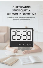 Digital Magnetic Countdown Timer – Large LCD Display for Kitchen and Study