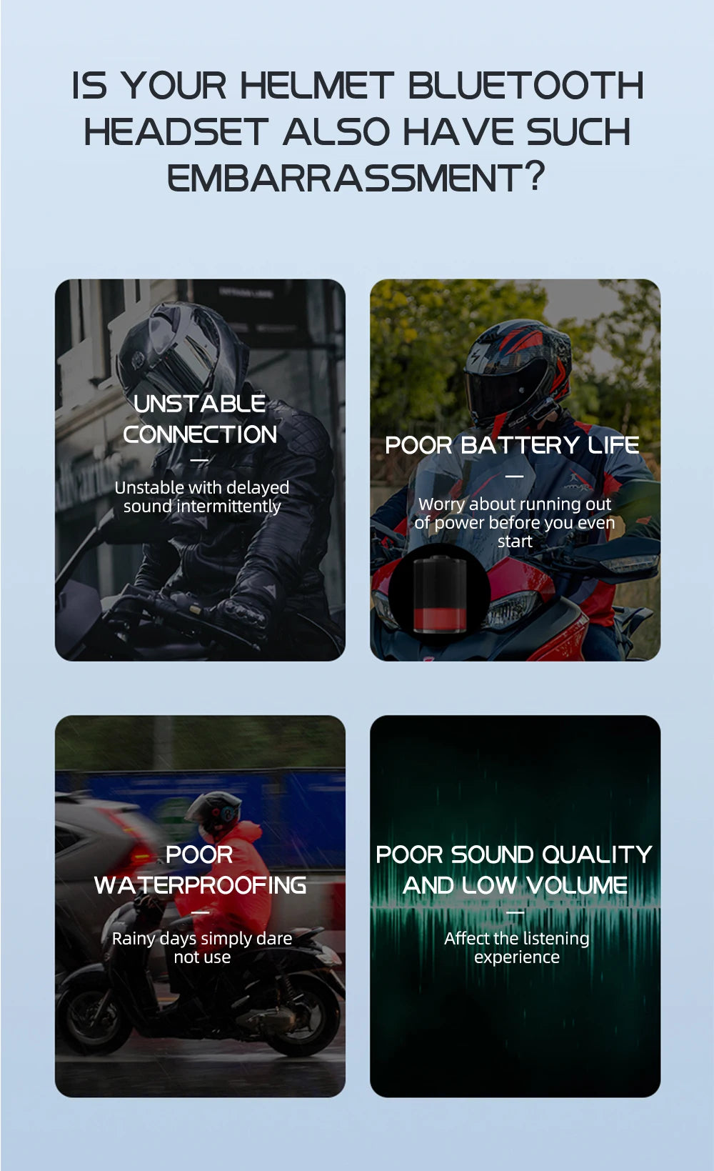 Wireless Motorcycle Intercom Headset – Bluetooth Helmet Audio for Riders
