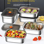 316 Stainless Steel Bento Box – Leak-Proof Food Container for Camping Lunch