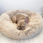 Plush Round Pet Bed – Soft Warm Nest for Large and Medium Dogs or Cats