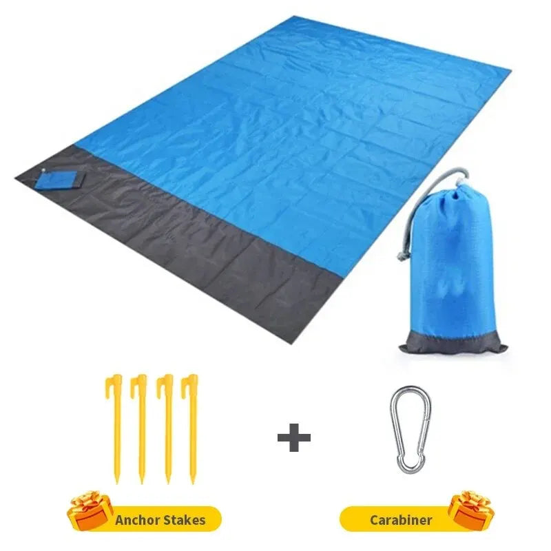Waterproof Sandproof Beach Mat – 200x140cm Picnic Blanket for Outdoor Travel