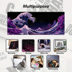 Large Japanese Anime Mouse Pad – Anti-Slip Rubber Desk Mat for PC Gaming
