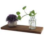 Wall Mounted Floating Wood Shelf – Single Layer Display for Home Decor