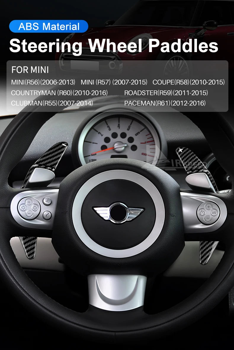 Steering Wheel Paddle Shifters – Aluminum Extensions for MINI Cooper S JCW
