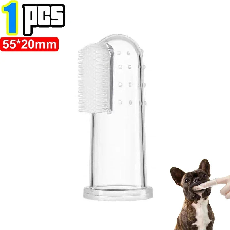 Silicone Finger Toothbrush – Soft Pet Dental Tool for Cat and Dog Teeth Care