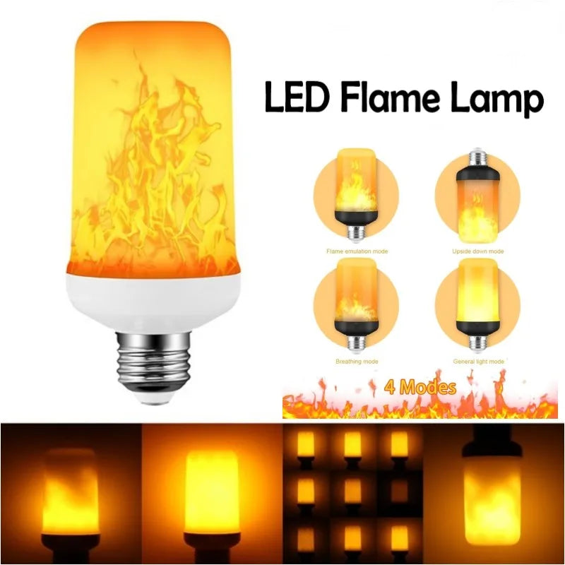 LED Flame Effect Light Bulb – Dynamic Fire Simulation for Home Decoration