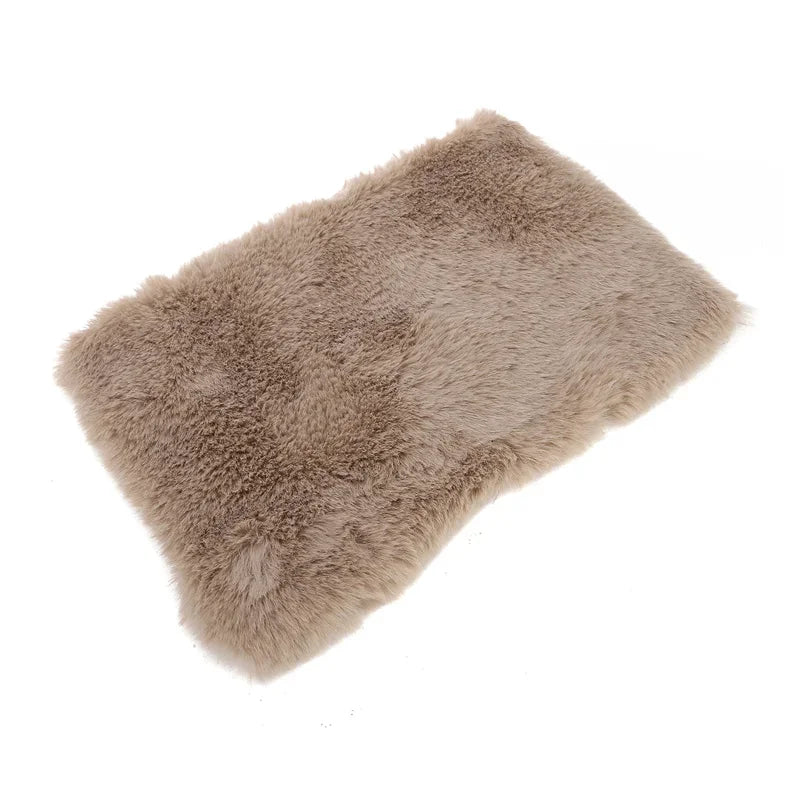 Plush Car Armrest Cover – Soft Warm Console Cushion for Winter Interior