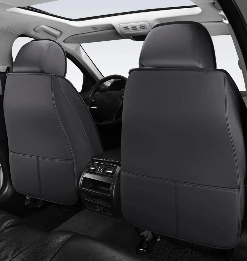 Full-Wrap Leather Car Seat Covers – Durable Universal Fit for All-Season Driving