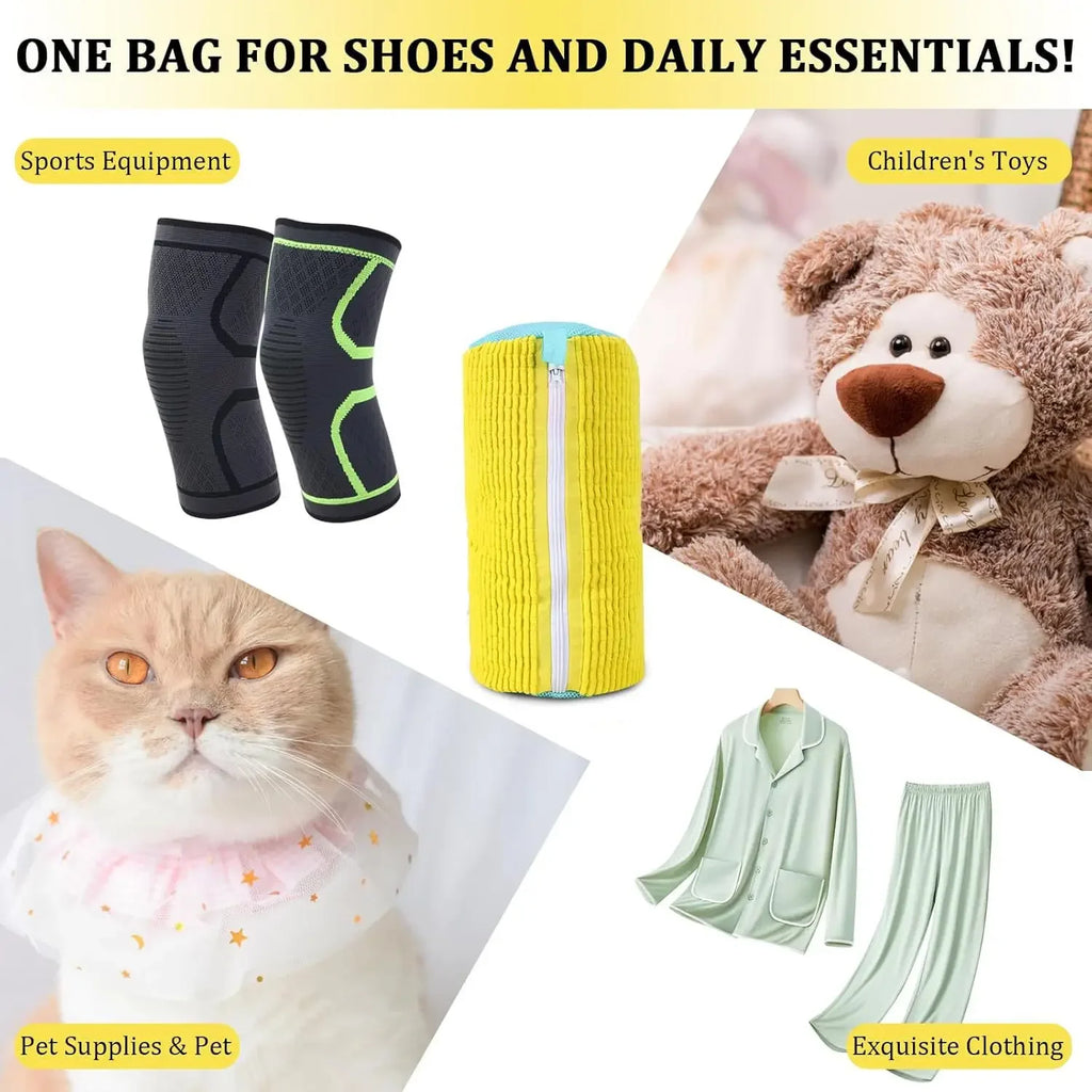Chenille Shoe Laundry Bag – Non-Abrasive Mesh Protector for Sneaker Washing