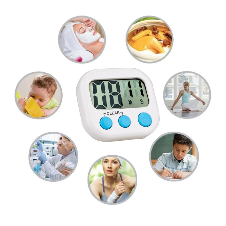 Digital Kitchen Timer – Magnetic Countdown Clock for Cooking and Classroom