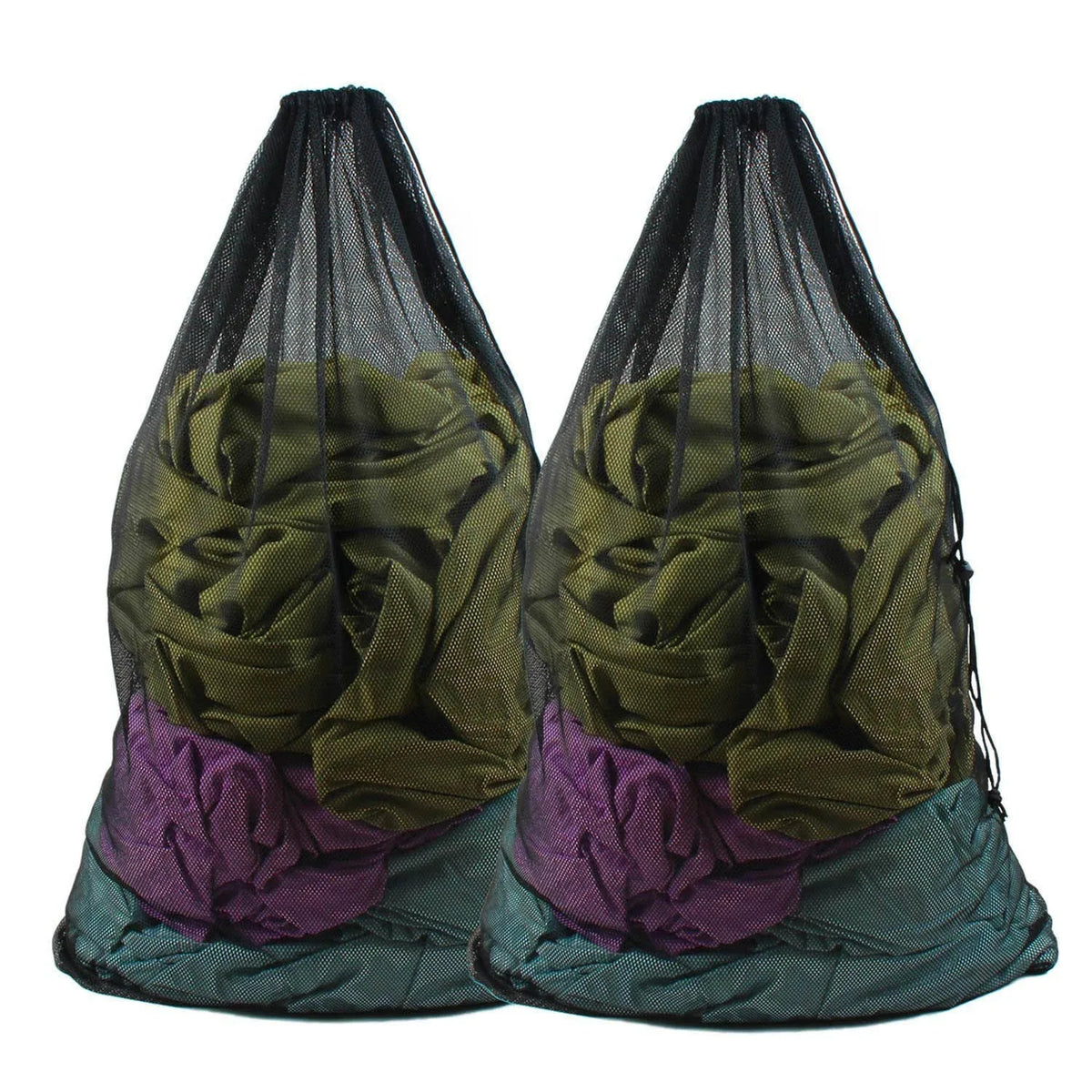 Large Mesh Laundry Bag – 60x90cm Drawstring Organizer for Washing Clothes