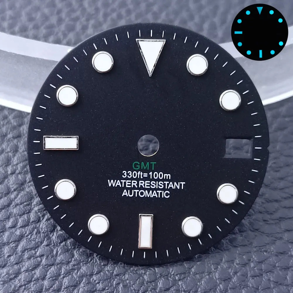 Custom GMT Watch Dial – 28.5mm Single Calendar for NH34 NH35 Movements