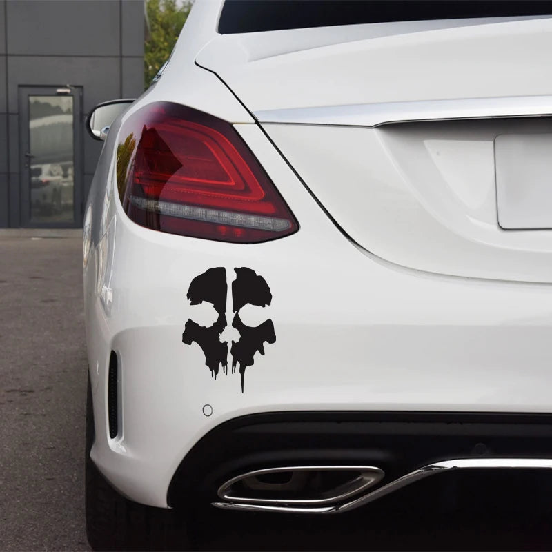 Call of Duty Ghost Skull Decal – Waterproof Vinyl Sticker for Car Windows