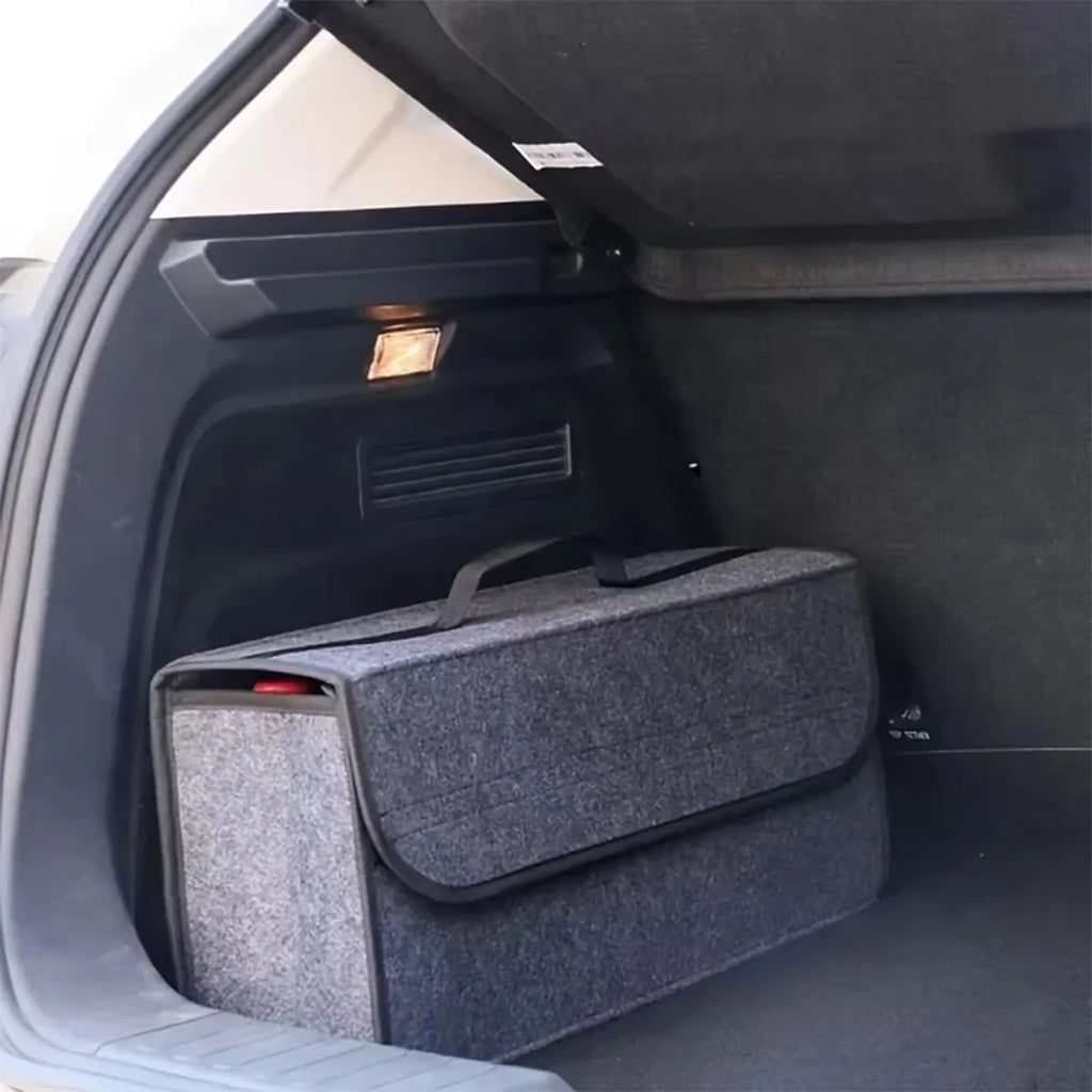 Enlarged Felt Car Storage Box – Thickened Organizer for Vehicle Essentials