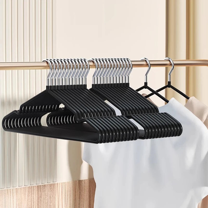 Non-Slip Metal Clothes Hangers – Round Notch Design for Suit and Coat Storage