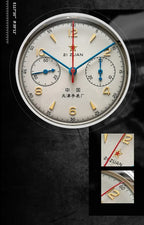 Vintage Pilot Chronograph – 42mm Automatic Waterproof Watch for Men