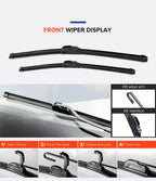 Front Wiper Blades – 26" and 19" Set for Citroen C5 MK1 Windshield Maintenance