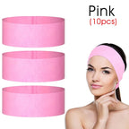 Disposable Non-Woven Facial Headbands – Soft Skincare Wraps for Beauty Salons