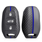 Silicone Car Key Fob Cover – Protective Remote Case for Peugeot and Citroen