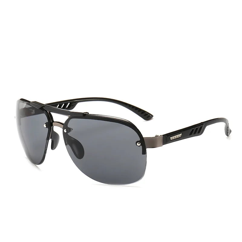 Polarized Metal Pilot Sunglasses – Vintage UV400 Eyewear for Driving
