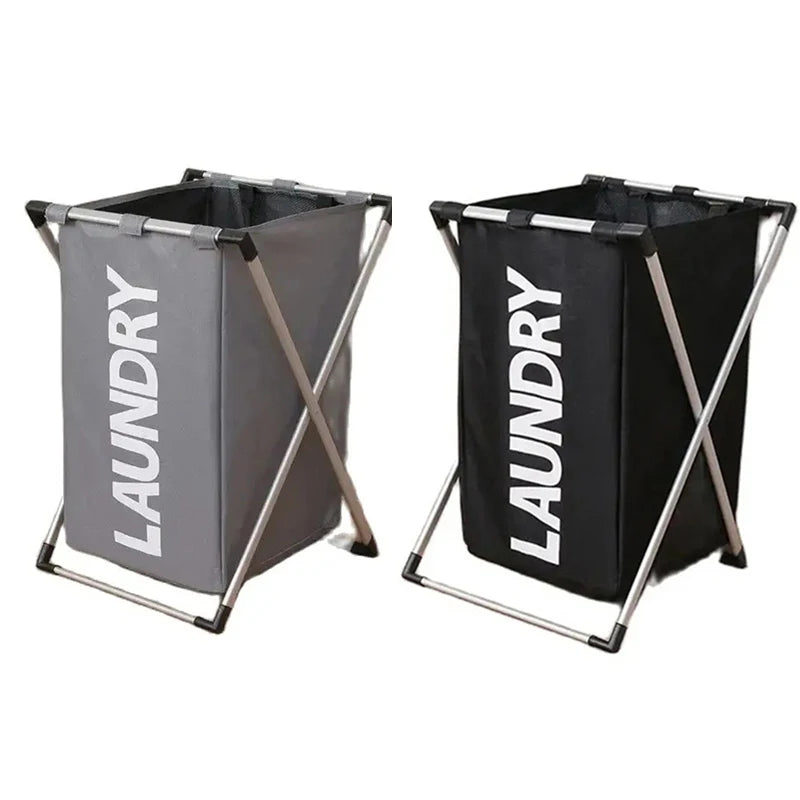 Large Foldable Laundry Basket – Waterproof Grid Organizer for Clothes and Toys