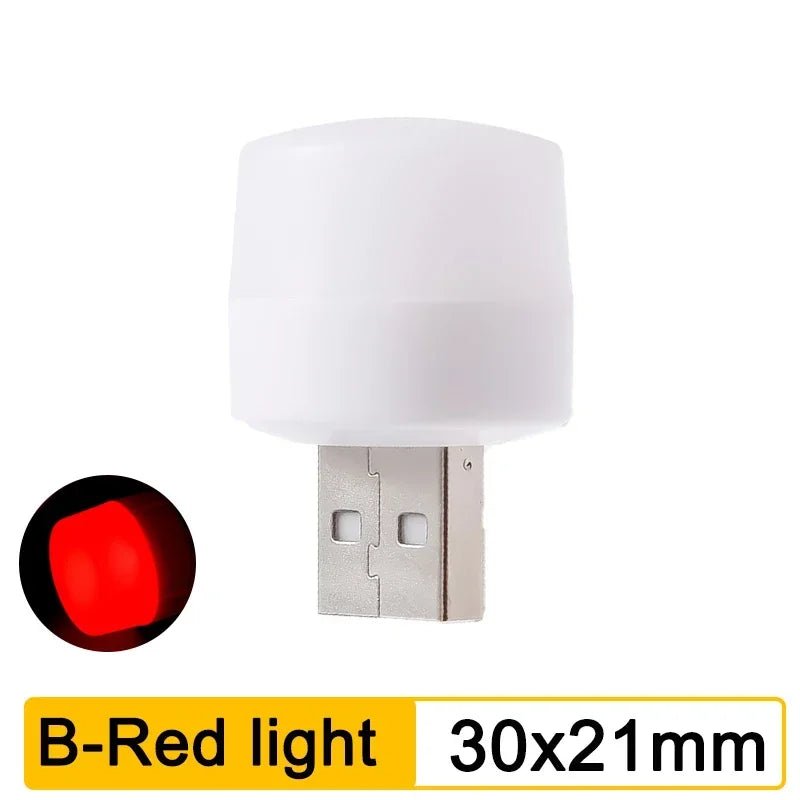 Mini USB LED Night Light – Portable Eye Protection for Bedroom Reading