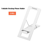 Ultra Thin Phone Stand – Foldable Adjustable Smartphone Holder for Desk
