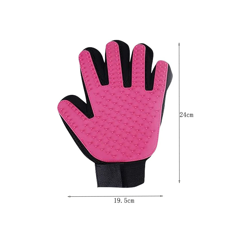 Rubber Grooming Gloves – Pet Hair Remover Brush for Dog and Cat Bathing