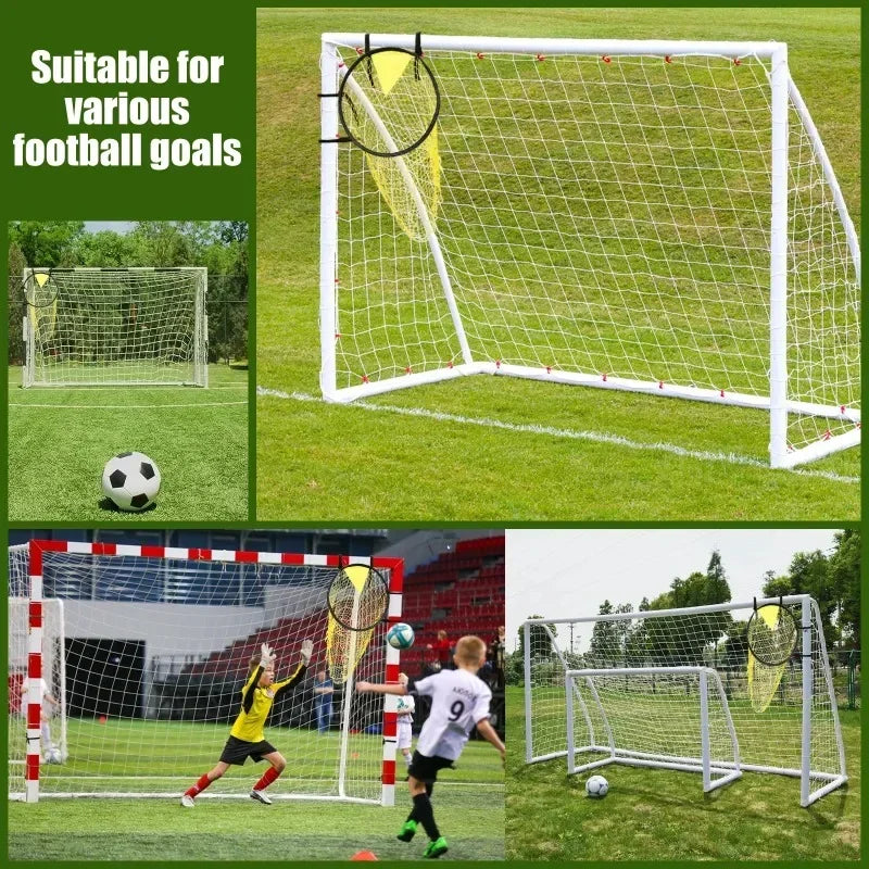 Foldable Football Target Net – 17x28in Soccer Goal for Training Practice