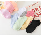 Breathable Cotton Ankle Socks – Women's Summer Mesh Sports Boat Liners